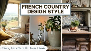 FRENCH COUNTRY INTERIOR DESIGN STYLE | Colors, Furniture & Decor Guide on a Budget