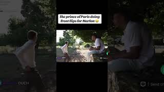 Random day with the prince of Paris for marlon 😂 #marlon #livestream #irl #shorts