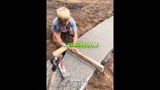 This Kid Built a Walkway All by Himself🧱#InspiringStory #FamilyBond