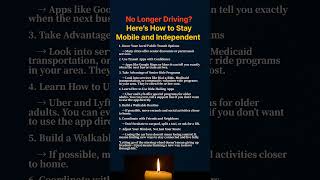 Can’t Drive Anymore? Here's How Smart Seniors Stay Independent  #love #healthandwellnessforseniors