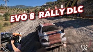 FORZA STAGE RALLY IN AN ANTI-LAG EVO 8 - Forza Horizon 5 w/ Wheel + Shifter Gameplay