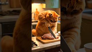 AI Cat Dance Video Turned Into a Funny Cooking Story 🐱 #funnyaicat #aicatstory #aicatshorts