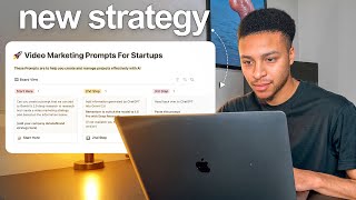 watch me make a video marketing strategy in 1 hour (with AI)