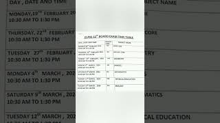 2023-24 Revised Exams Date Sheet of Class 12 #cbseupdate #cbseexam #cbsenewupdate #cbsenews