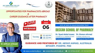 Opportunities for Pharmacists abroad & Career Guidance after Pharmacy