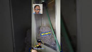 Shocking Dryer Vent Cleaning Saves Mike From a House Fire! 🔥 #dryerventcleaning #shorts #reaction