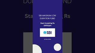 SBI Magnum Low Duration Fund #sip #investment #stockmarket #mutualfunds #sbi #gukesh #chess #job