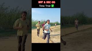 Rpf physical Test 🏃‍♀️✅ #shorts #army #rpf #running #sscgd #physical