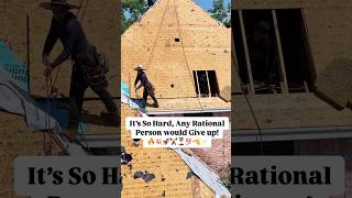 Roofing isn’t for the faint of heart. 🏚️☀️, every day tests your grit! #levelup #builtdifferent