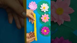 easy paper Lotus 🪷 flower #shorts #short #shortsvideo #diy #shortvideo #shortsfeed #trending #craft