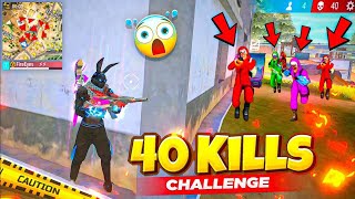 40 kill Challenge in 2:25 minutes Free Fire world record