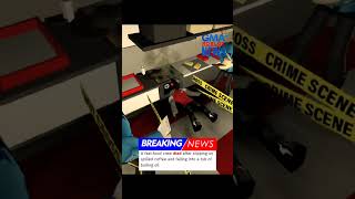 A crew d*ed after slipping on spilled coffee and falling into a tub of boiling oil #roblox #news