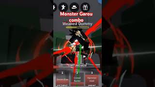 Monster garou combo #roblox#strongestbattlegrounds #monstergarou