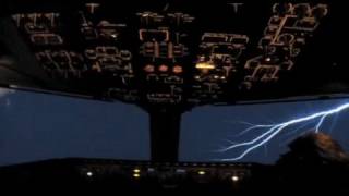 St. Elmo's fire 'static charges' over France at 20,000 feet