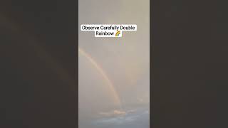 Double Rainbow 🌈🌈😍😍#double #rainbow #tworainbows #rainyseasonspecial #rainyweather  #palurusujitha