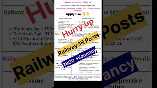 Railway (SR) New  Recruitment 🔥|| Govt.Job ||#viral #railway #recruitment #alert #students #updates