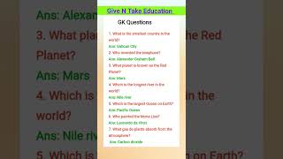 GK II MOST REPEATED GK II #gk #gkquiz #geographygk #generalknowledge  #shorts #quiz