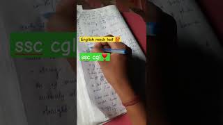 ssc english mock test ❣💯