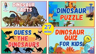 DINOSAURS FOR KIDS, Toddlers and Preschool | Dinosaur Facts, Name, Quiz | Educational Learning Video