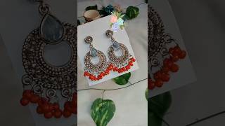 🌼👑Beautiful Oxidised Earrings for Every Occasion #jhumka #silverjewllery #oxidisedearrings
