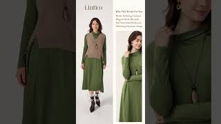Quiet Luxury: The Wool Turtleneck Dress That Sculpts Your Figure #ootd #womensclothing