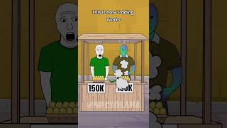 how trading works#hodl #crypto #degen #npc #npcs #wojak #solana