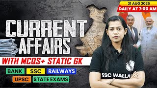 Current Affairs Today | 21 August Current Affairs 2025 | Daily Current Affairs | By Krati Mam