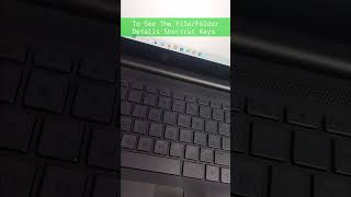 To see file/folder shortcut key #laptop #shortcutkeys #kvcomputertech #KV Computer TECH #shorts