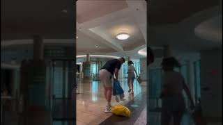 I got trapped on the escalator at the mall! #shorts #kingsandqueens #youtubeshorts #queenteefilms