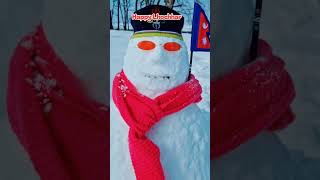 Happy Lhochhar ❤️❤️ #snowman #shortvideo #theba #s_korea #snowfall
