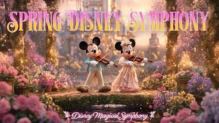 🌸 Blooming Spring Disney Symphony 24/7 🎻 For Focus & Work 🌿 Magical Fairytale Nature