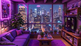 Late Night Lofi in New York 🌃 Lofi Chill Beats for Relax & Focus | Lofi Rain Playlist