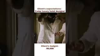 Hume 5 star hotel jaise interiors chahiye, par budget ₹50000 mein!'Us  'Yeh gadbad hai re baba!'