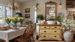 Mixing Old & New for Cozy, Charming Decor | Yellow Vintage Farmhouse Inspiration