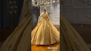Golden Bridal Dream 👑✨ | Luxury Wedding Dress by Miss Gold