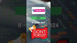 Vishal Mega Mart IPO #ipo #vishalmegamart #stockmarket #sip #mutualfunds #money #investment #job