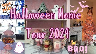 Pink Halloween Tour 2024 🎃💕👻#halloween2024  #housetour #halloweentour #pinkdecor #halloweendecor