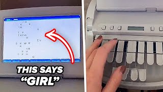 法廷速記者用タイプライターの仕組み
