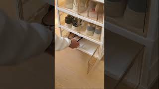 (296) ▶️ Stay Organized With This Shoe Closet😮  #shoecloset #prettycart
