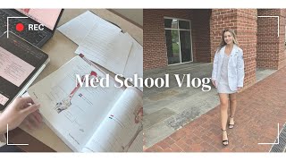 MED SCHOOL VLOG | first exam, study sessions, and donor memorial