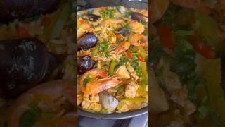 Paella a mi manera #receta #paella #paellademarisco #recetasfaciles