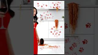 Animal Antics Unleashed: They Call It Modern Art #AnimalAntics #Funny #Cats #Mischief