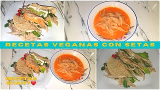 ✅Recetas Veganas Con Setas|2️⃣ recetas que te encantarán 👌😋