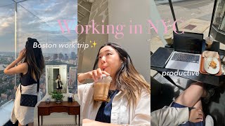 Life in NYC weekly vlog 🎀productive in-office work days as a marketing manager, sunday reset routine