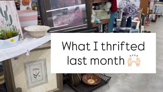 What I thrifted last month 🙌🏻