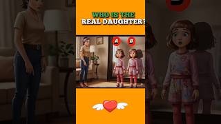 本当の娘は誰？ #shorts #tranding #riddlejourney #viralvideo