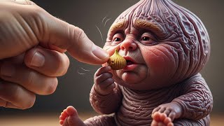 Dry Fruit Creatures Eat Themselves 🍽️ | Oddly Satisfying ASMR  