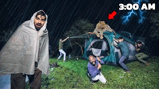 Night Camping in Dangerous Jungle | खतरनाक बारिस में जंगल में फस गए 😱