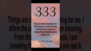 Are you seeing angel number 333?💥💫💐 #angelicblessings