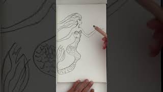 Mermaid Drawing Timelapse #fantasydrawing #fantasyart #drawing #drawings #artshorts #drawingvideo